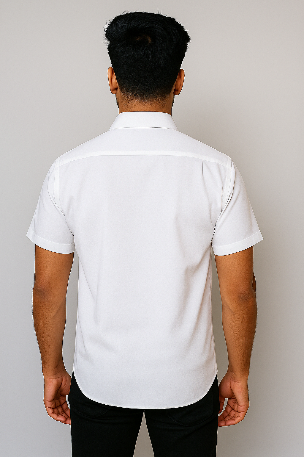 White Linen Soft Half Sleeve Shirt