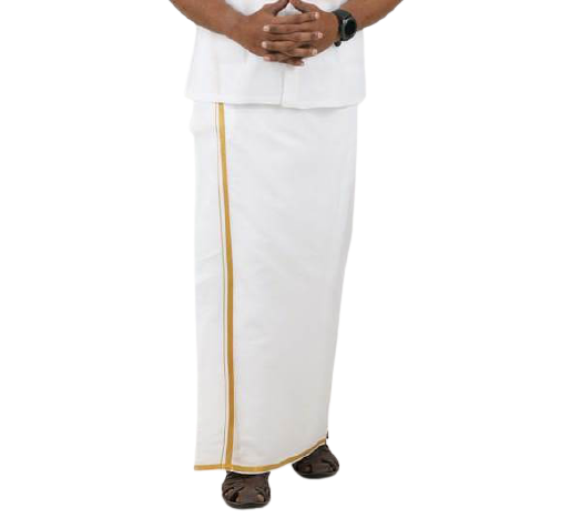 Gold Jari Velcro Dhoti